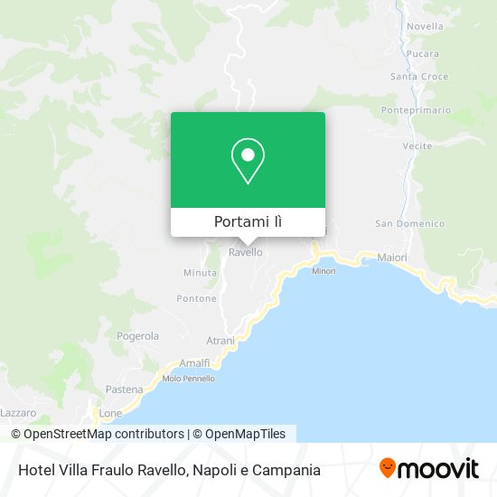 Mappa Hotel Villa Fraulo Ravello