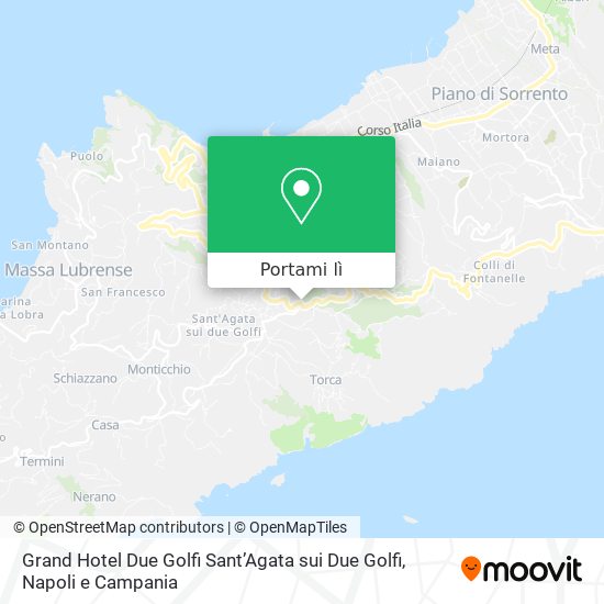 Mappa Grand Hotel Due Golfi SantʼAgata sui Due Golfi
