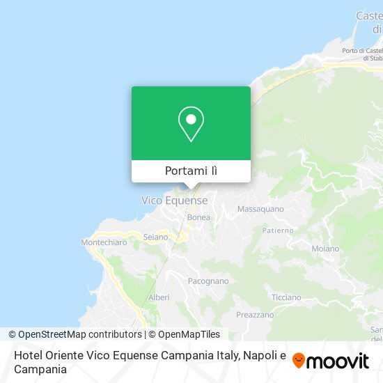 Mappa Hotel Oriente Vico Equense Campania Italy