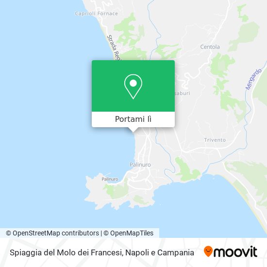 Mappa Spiaggia del Molo dei Francesi