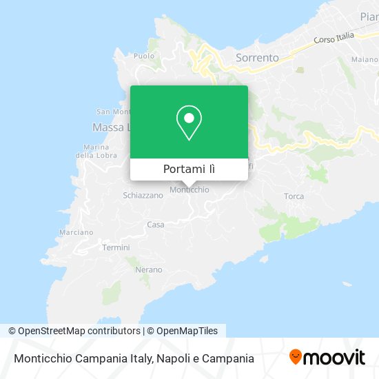Mappa Monticchio Campania Italy