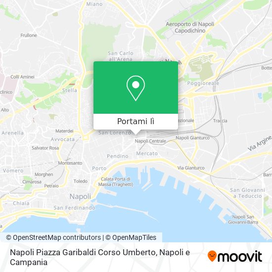 Mappa Napoli Piazza Garibaldi Corso Umberto