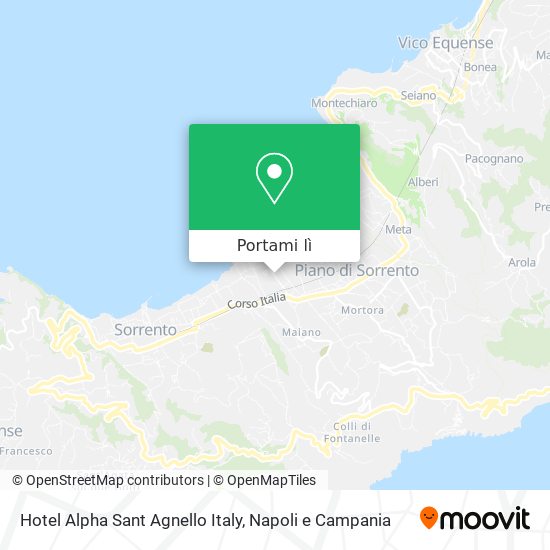 Mappa Hotel Alpha Sant Agnello Italy