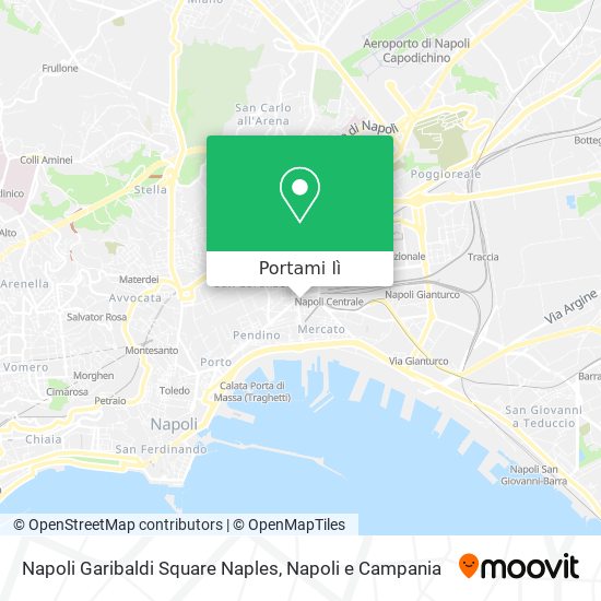 Mappa Napoli Garibaldi Square Naples