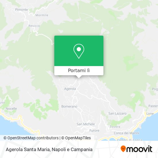 Mappa Agerola Santa Maria