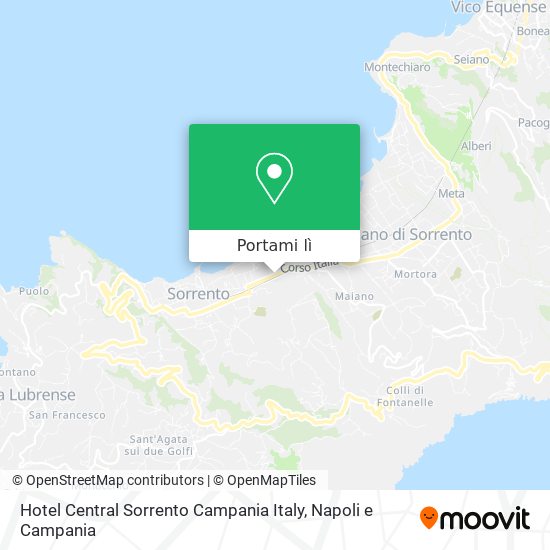 Mappa Hotel Central Sorrento Campania Italy