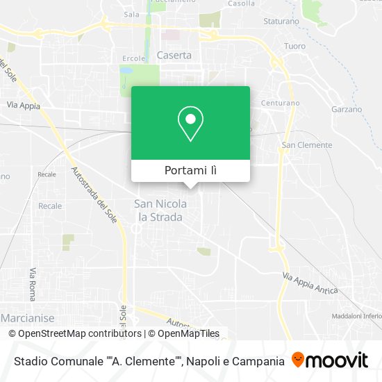 Mappa Stadio Comunale ""A. Clemente""