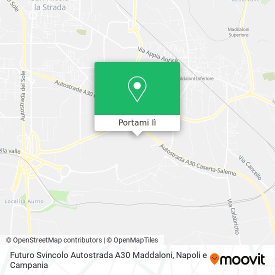 Mappa Futuro Svincolo Autostrada A30 Maddaloni