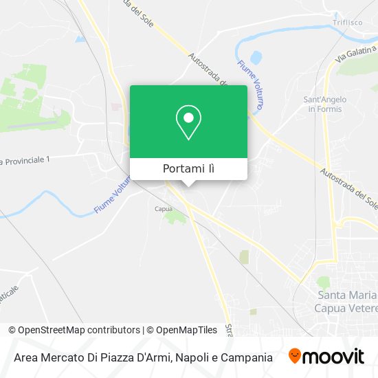 Mappa Area Mercato Di Piazza D'Armi