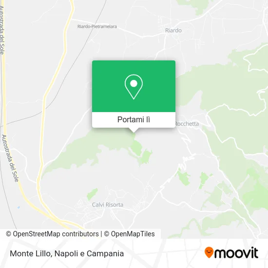 Mappa Monte Lillo
