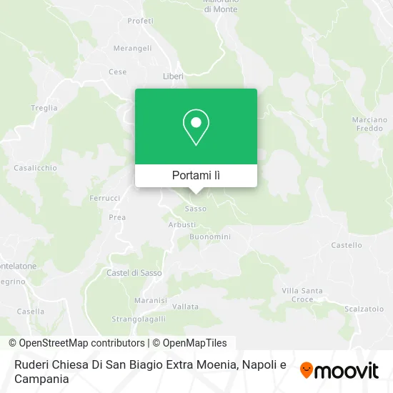 Mappa Ruderi Chiesa Di San Biagio Extra Moenia