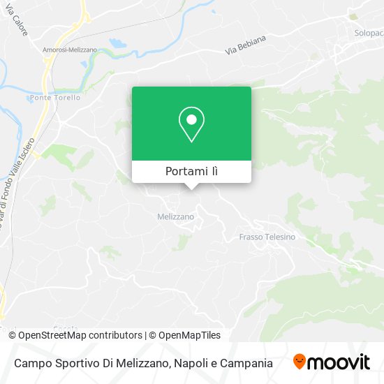 Mappa Campo Sportivo Di Melizzano
