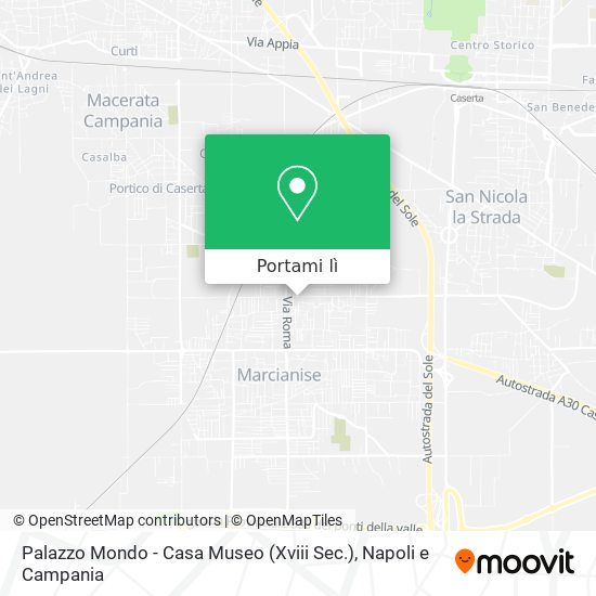 Mappa Palazzo Mondo - Casa Museo (Xviii Sec.)