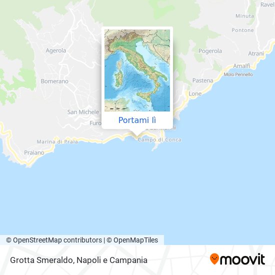 Mappa Grotta Smeraldo