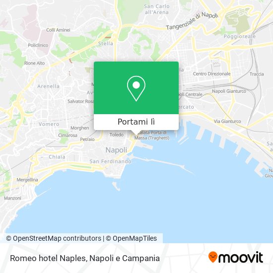 Mappa Romeo hotel Naples