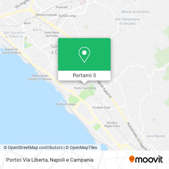 Mappa Portici Via Liberta