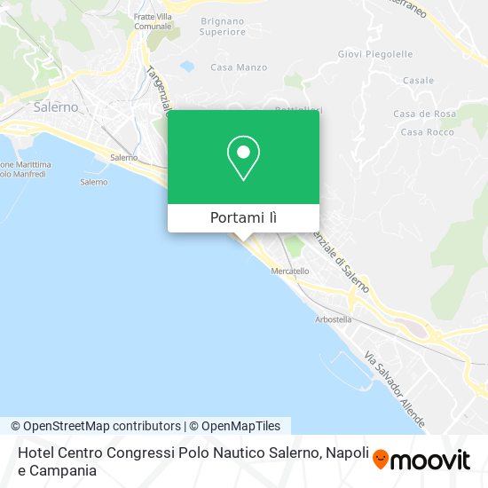 Mappa Hotel Centro Congressi Polo Nautico Salerno