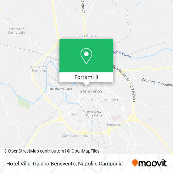 Mappa Hotel Villa Traiano Benevento