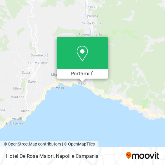 Mappa Hotel De Rosa Maiori