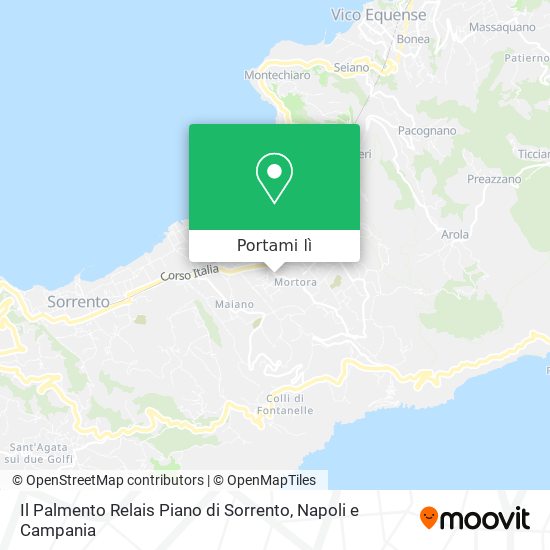 Mappa Il Palmento Relais Piano di Sorrento