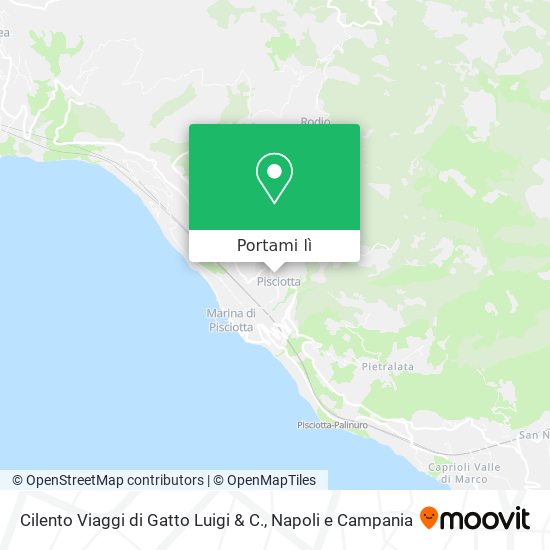 Mappa Cilento Viaggi di Gatto Luigi & C.