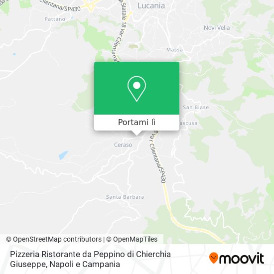 Mappa Pizzeria Ristorante da Peppino di Chierchia Giuseppe