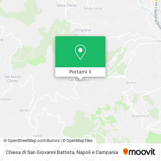 Mappa Chiesa di San Giovanni Battista