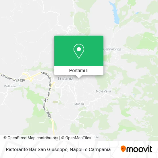 Mappa Ristorante Bar San Giuseppe