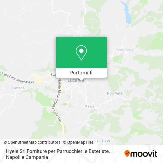 Mappa Hyele Srl Forniture per Parrucchieri e Estetiste
