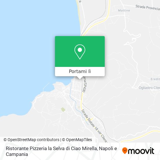 Mappa Ristorante Pizzeria la Selva di Ciao Mirella