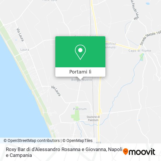 Mappa Roxy Bar di d'Alessandro Rosanna e Giovanna