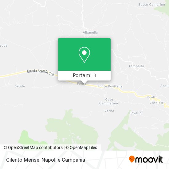 Mappa Cilento Mense
