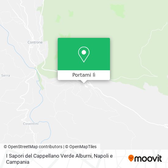 Mappa I Sapori del Cappellano Verde Alburni