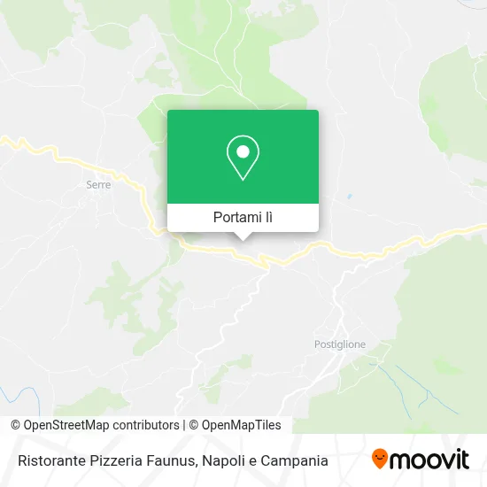 Mappa Ristorante Pizzeria Faunus