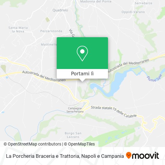 Mappa La Porcheria Braceria e Trattoria