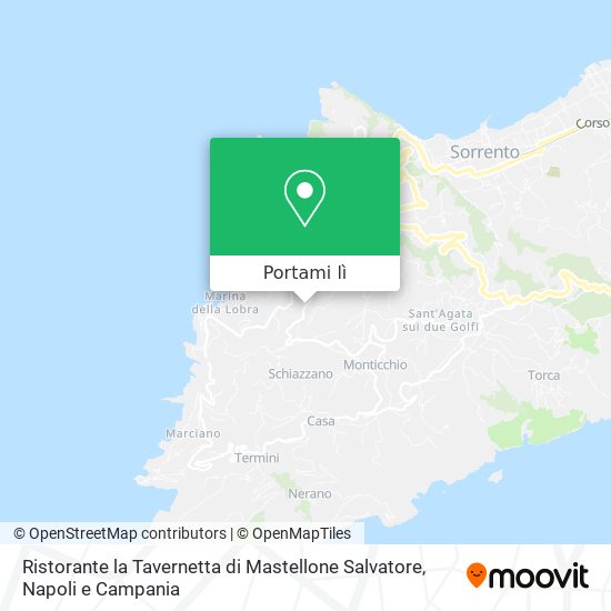 Mappa Ristorante la Tavernetta di Mastellone Salvatore