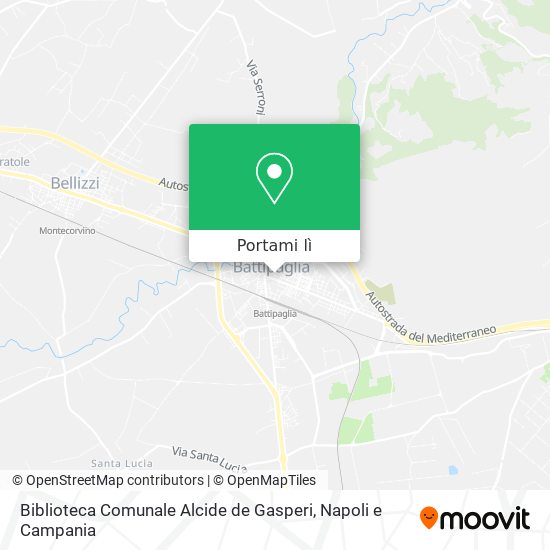 Mappa Biblioteca Comunale Alcide de Gasperi