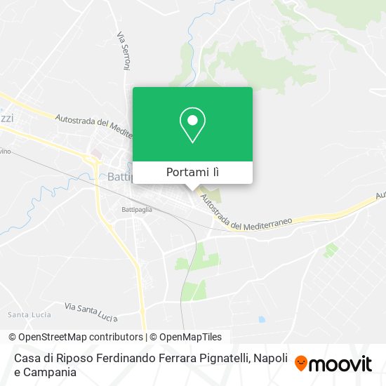 Mappa Casa di Riposo Ferdinando Ferrara Pignatelli