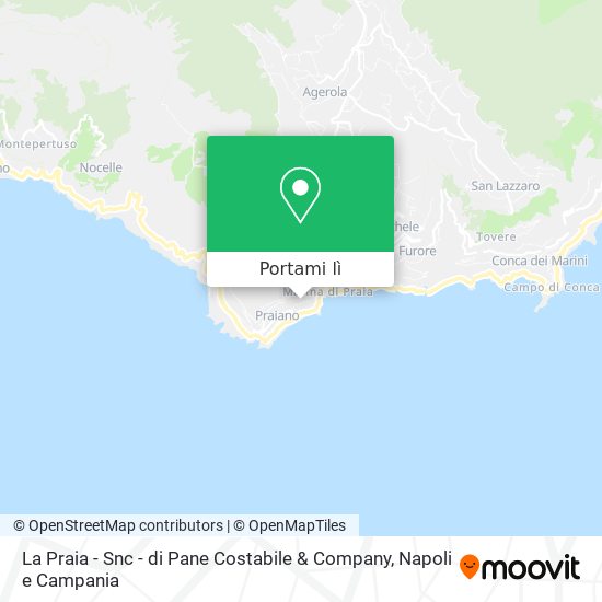 Mappa La Praia - Snc - di Pane Costabile & Company