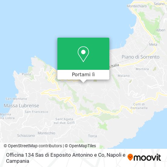 Mappa Officina 134 Sas di Esposito Antonino e Co