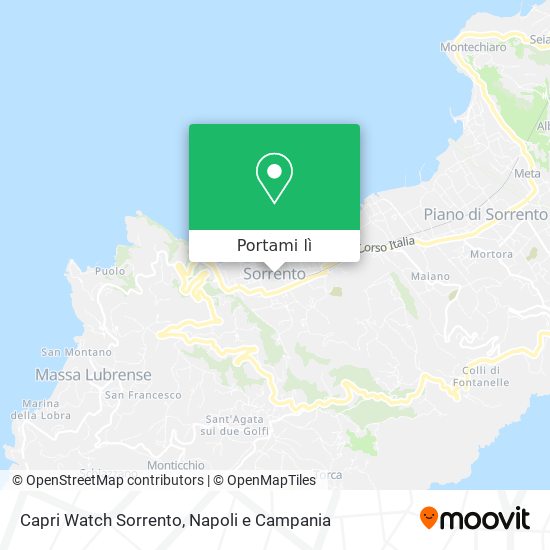 Mappa Capri Watch Sorrento