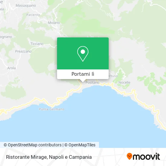 Mappa Ristorante Mirage