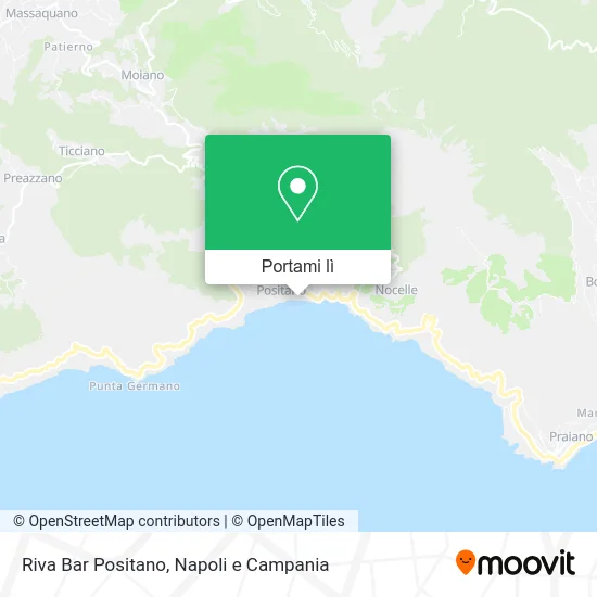 Mappa Riva Bar Positano