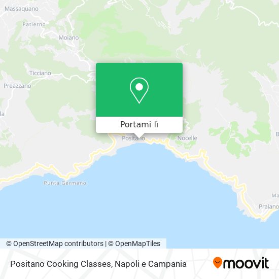 Mappa Positano Cooking Classes