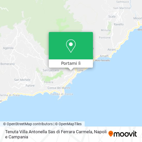 Mappa Tenuta Villa Antonella Sas di Ferrara Carmela