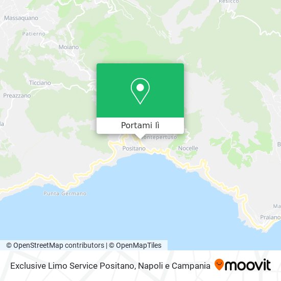 Mappa Exclusive Limo Service Positano