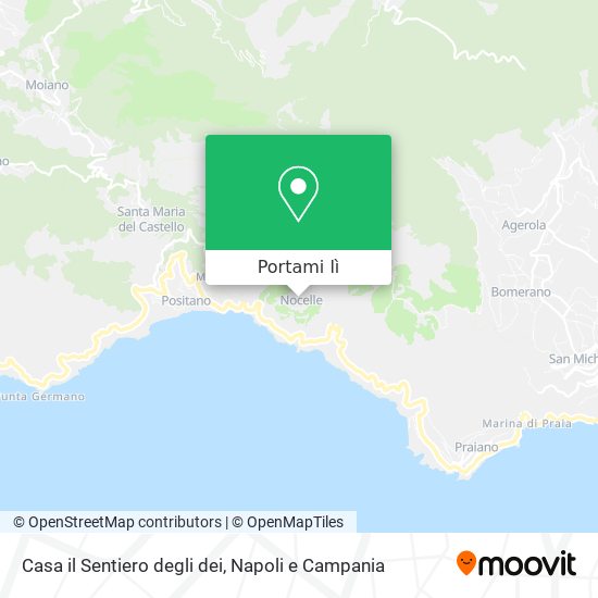 Mappa Casa il Sentiero degli dei
