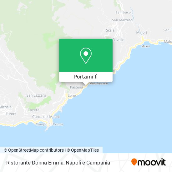 Mappa Ristorante Donna Emma