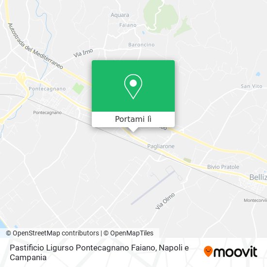 Mappa Pastificio Ligurso Pontecagnano Faiano
