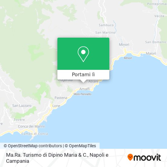 Mappa Ma.Ra. Turismo di Dipino Maria & C.